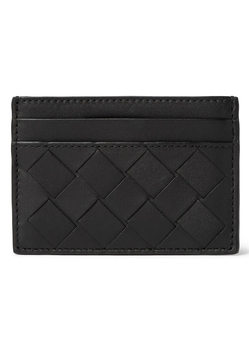 Intrecciato Leather Cardholder from Bottega Veneta