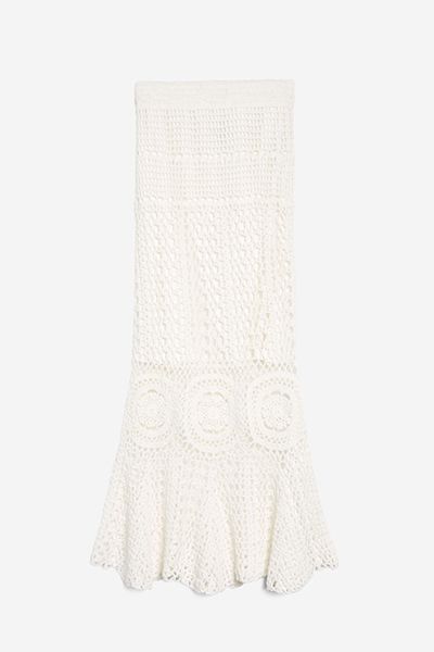 Scallop Midi Skirt from Topshop