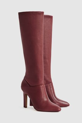 Leather Knee High Boots from Reiss
