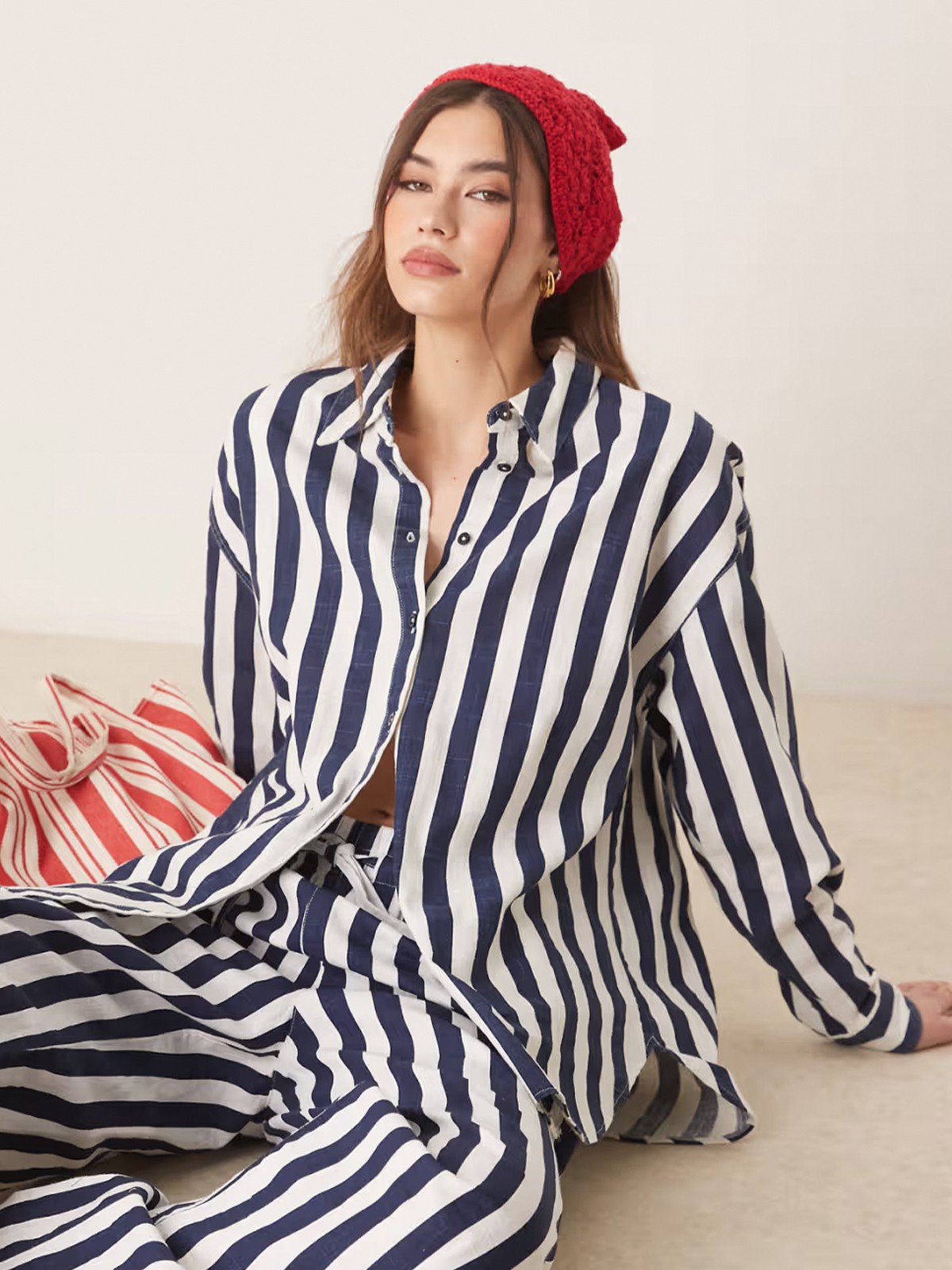 Oversized Linen Look Shirt Co-Ord from ASOS DESIGN