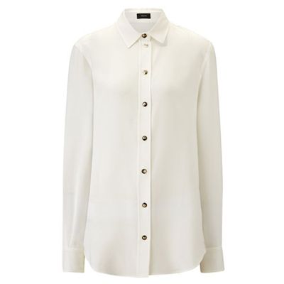 New Garçon Silk Rib Shirting Blouse