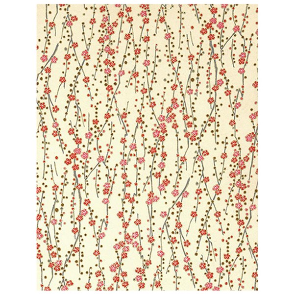 192C Floral Coral Blossom from Chiyogami Paper