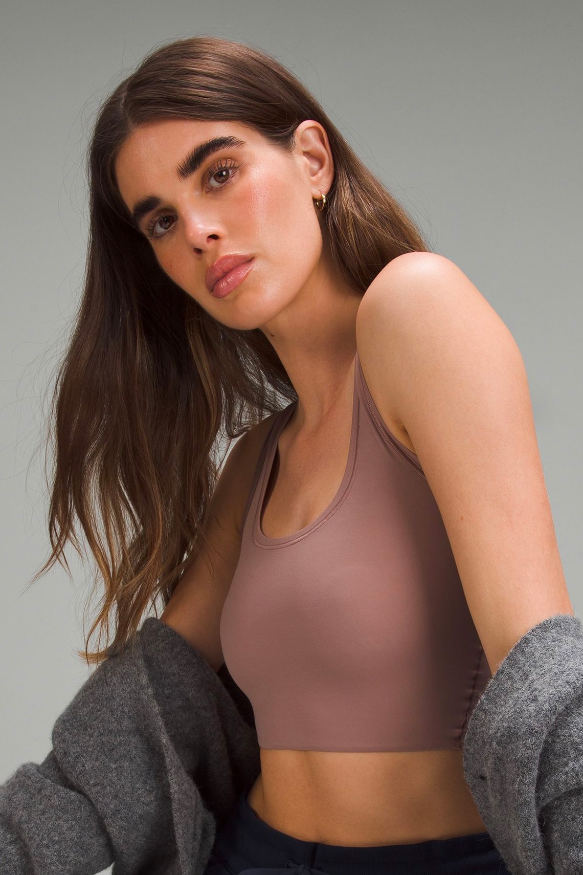 Nulu Scoop-Neck Cropped Tank Top