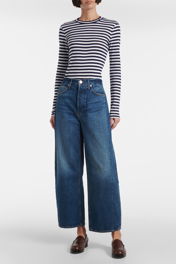 Ryder High-Rise Barrel-Leg Jeans from Veronica Beard
