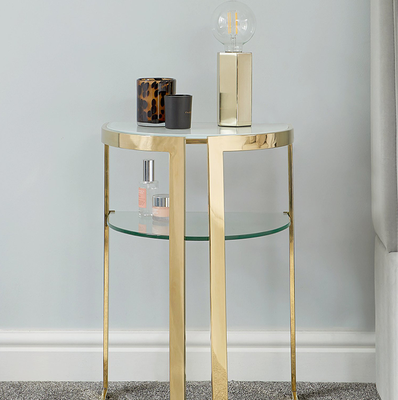 Eclipse Brass Side Table