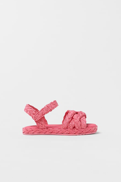 Raffia-Effect Sandals