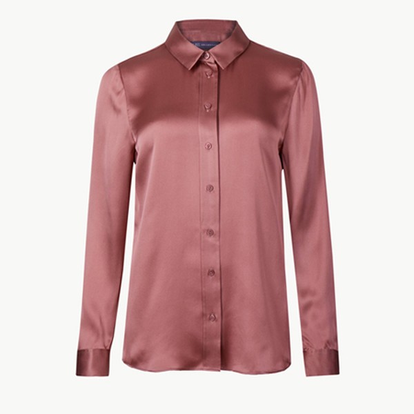 Pure Silk Long Sleeve Shirt