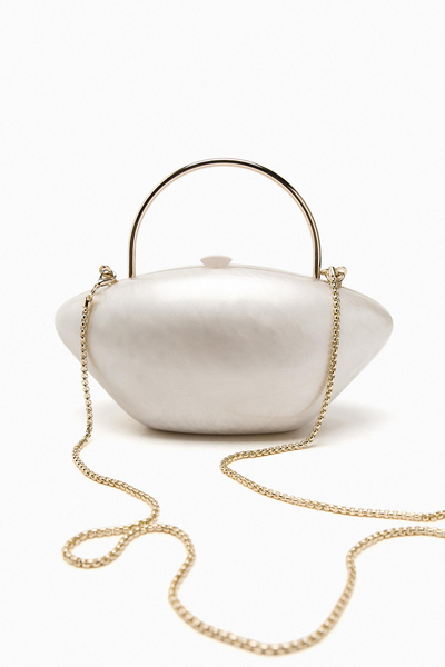 Pearl Bead-Shaped Minaudière Bag from Zara