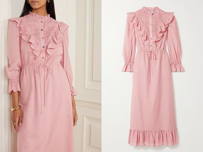 Clara Ruffled Cotton-Voile Dress from Sea
