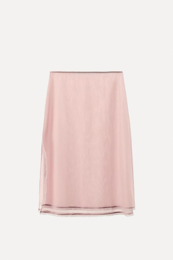 Organza Midi Skirt