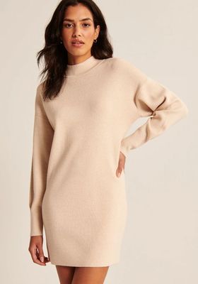 Everyday Mockneck Mini Sweater Dress