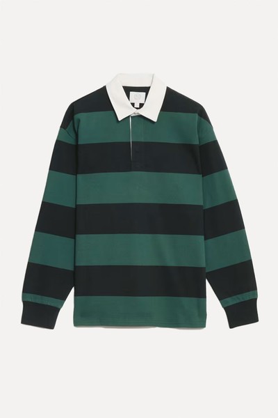 Pure Cotton Striped Rugby Top from Marks & Spencer