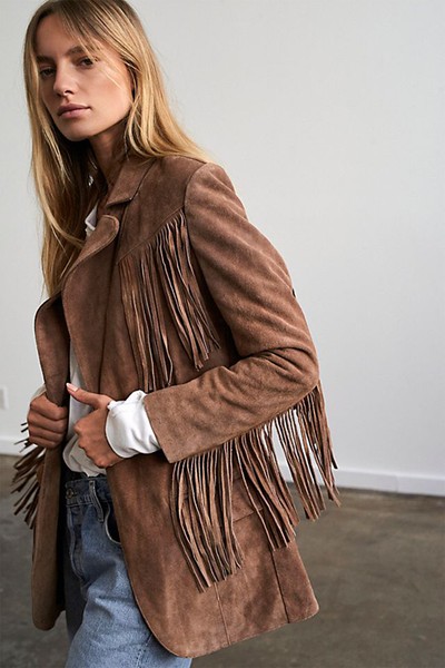 Marlboro Fringe Blazer from Understated Leather