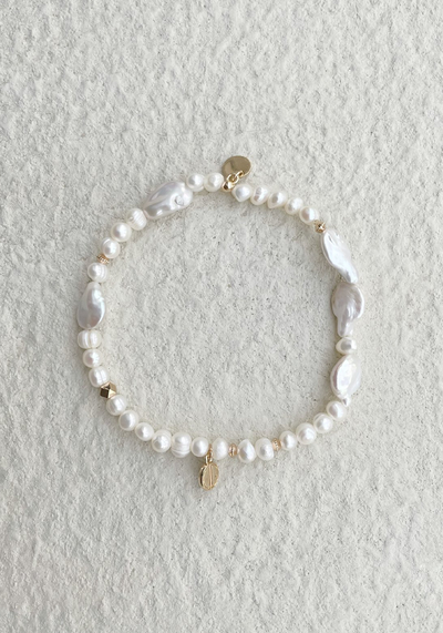 Solar Bohemian Pearl Anklet from Vita Grace