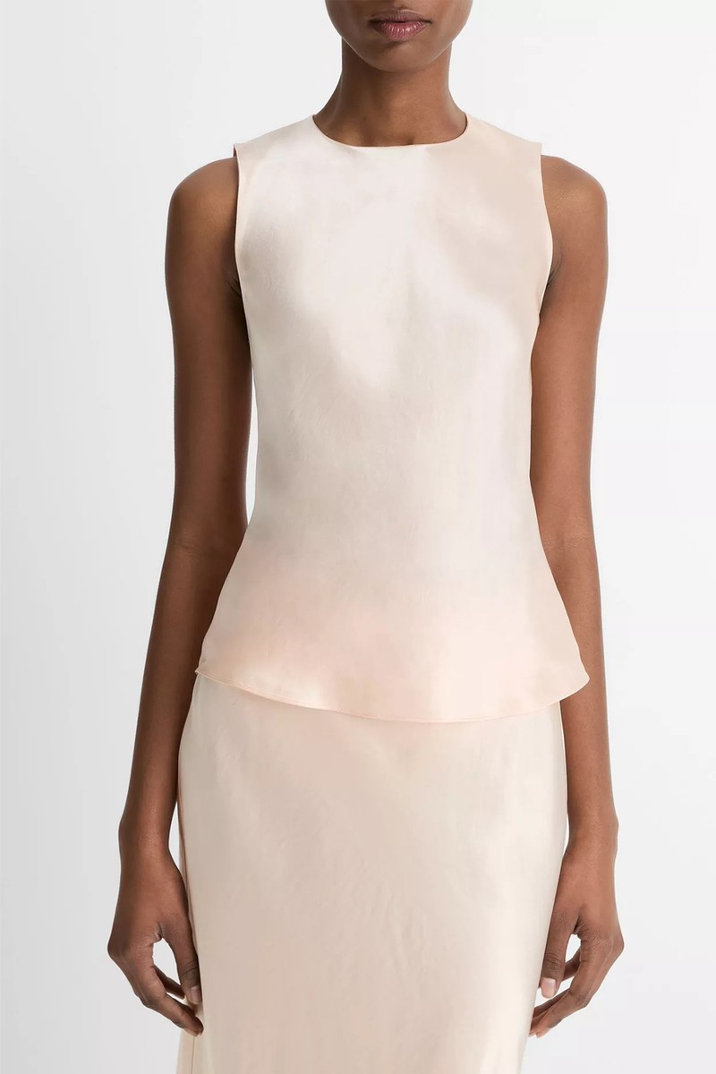 Satin Bias Shell Top from Vince
