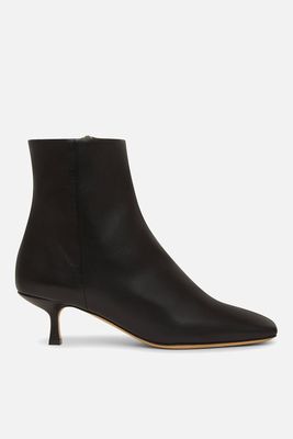 Square Toe Leather Ankle Boots from Mansur Gavriel