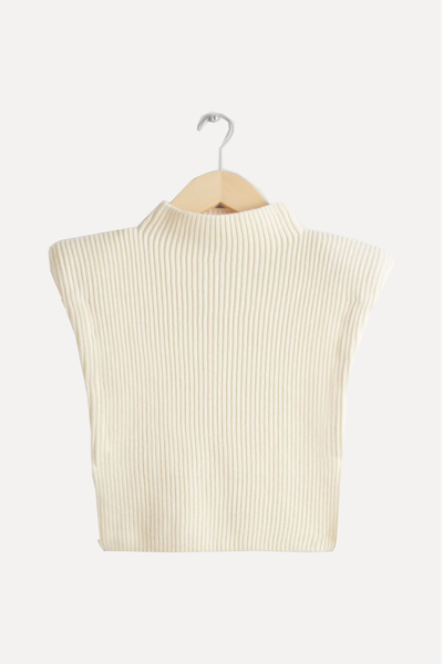 Rib-Knit Wool Bib from & Other Stories