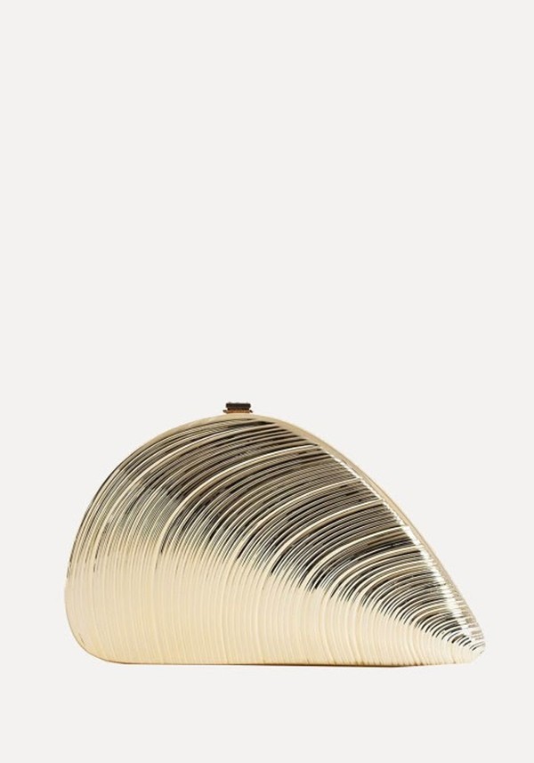 Clam Shell Box Clutch Bag 