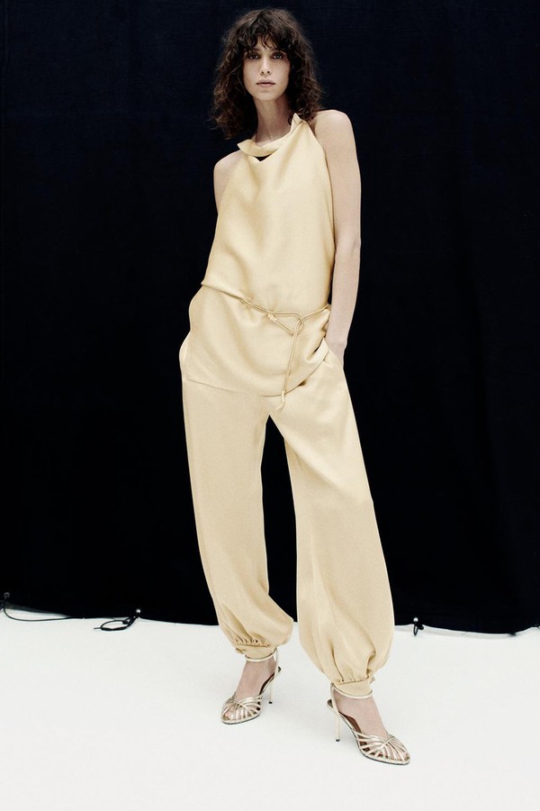Satin Balloon Trousers from Zara