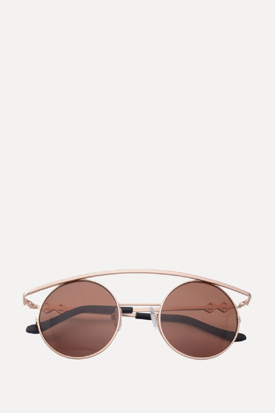 Retro Xl - Brown Sunglasses from Karen Wazen