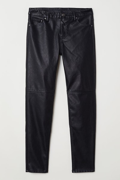 Imitation Leather Trousers from H&M