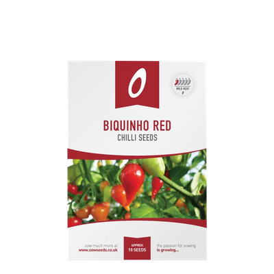 Chilli Pepper Biquinho Red Seeds from Sowseeds
