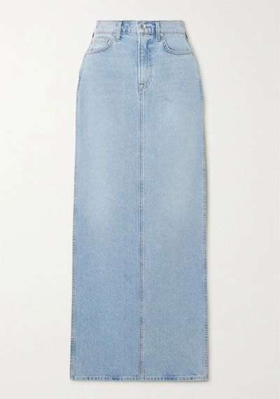 Amara Denim Maxi Skirt from GRLFRND 