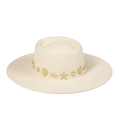 Ivory Boater Hat from Lack Of Colour