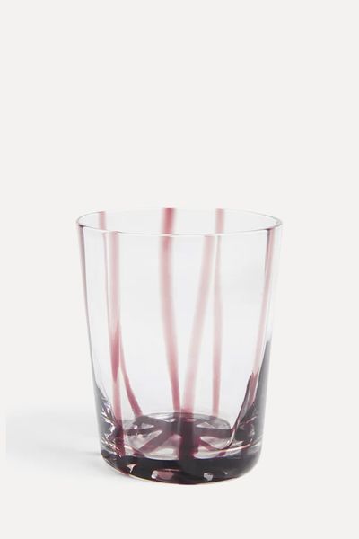 Swirl Stripe Glass Tumbler