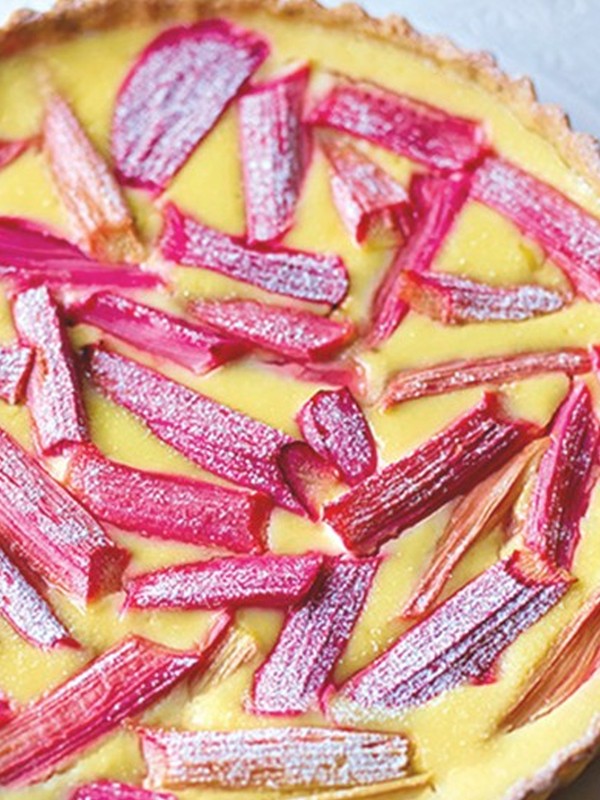Rhubarb & Ricotta Tart