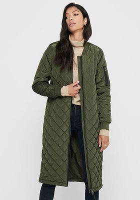 Long Quilted Coat from Only