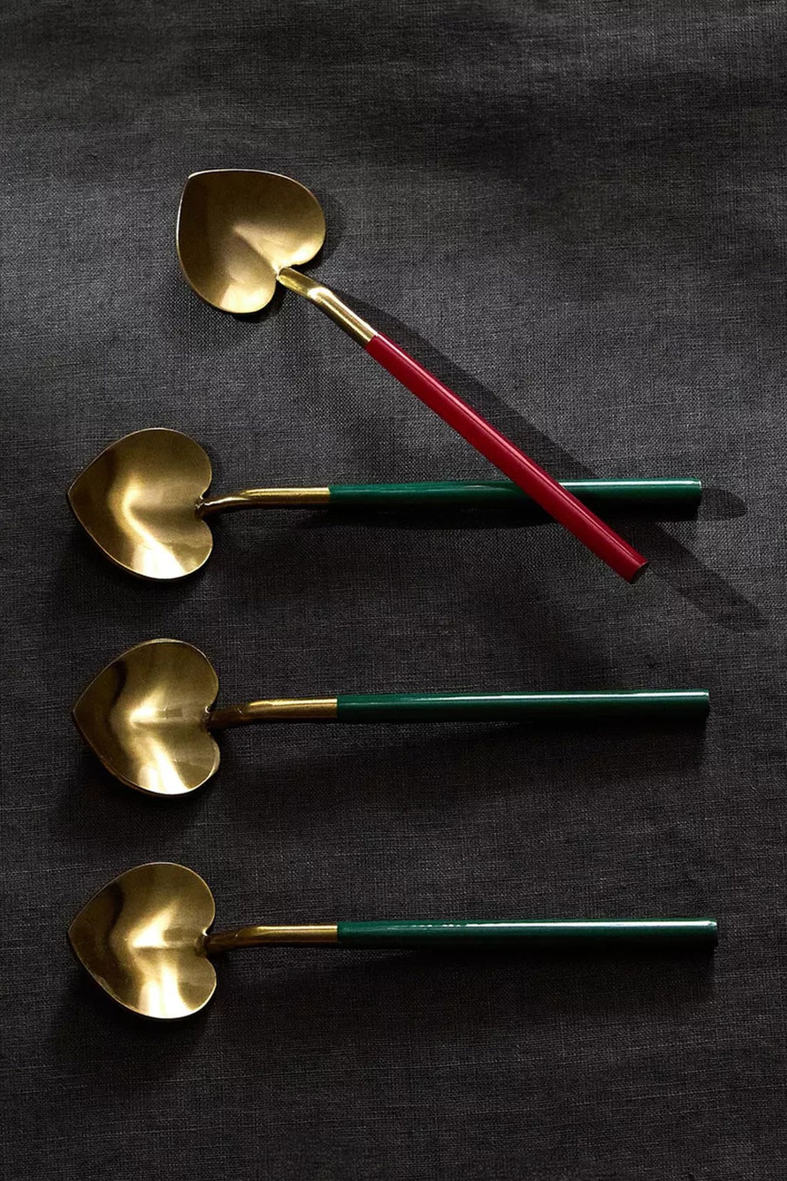 Pack Of Christmas Heart Dessert Spoons from Zara