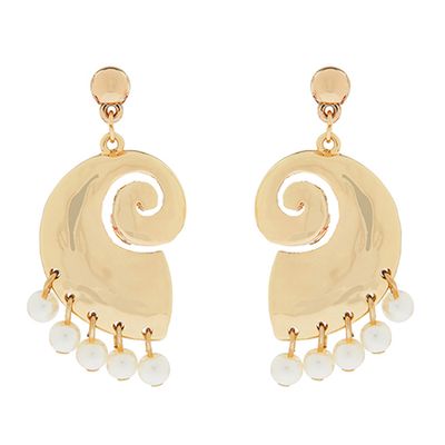 Conch & Pearl Earrings from Accessorize