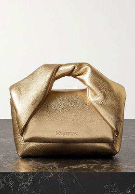 Nano Twister Metallic Leather Shoulder Bag from JW Anderson
