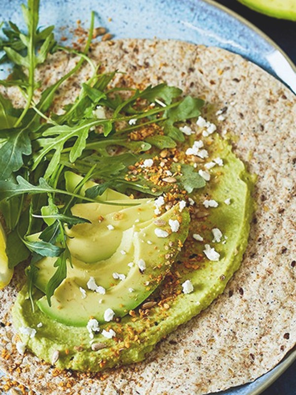 Avocado Hummus & Dukkah Flatbreads