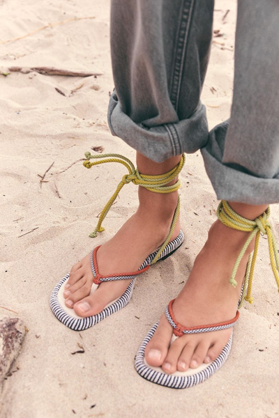 Flat Roped Sandals from Zara