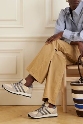 TRX Vintage Leather-Trimmed Suede & Mesh Sneakers, £85 | Adidas Originals