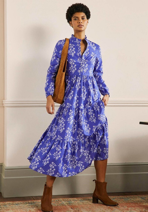 Tiered Maxi Shirt Dress from Boden