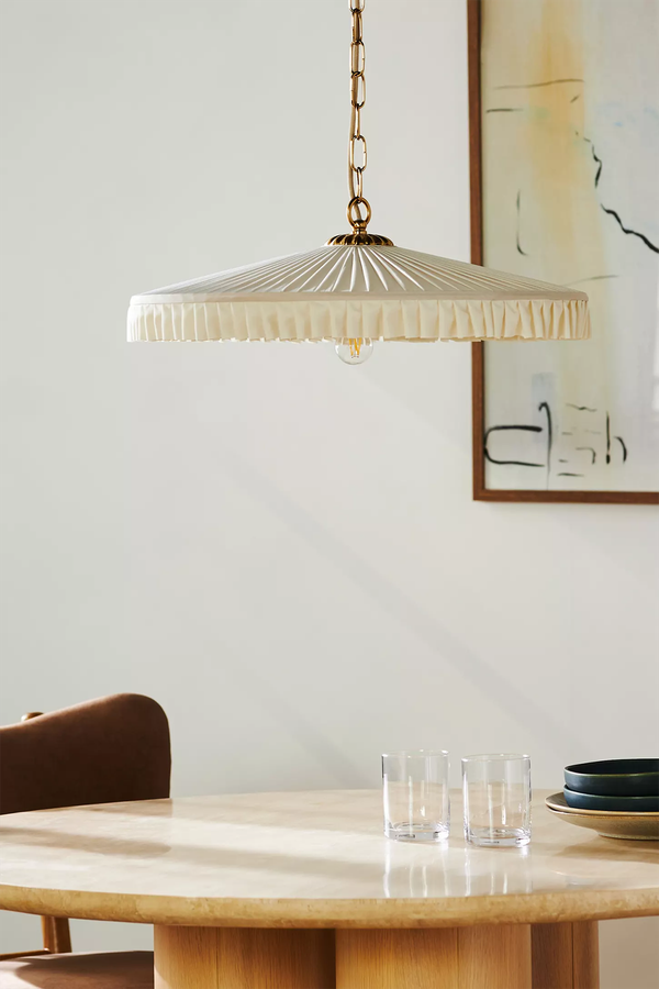 Stefanie Silk Ceiling Light from Anthropologie