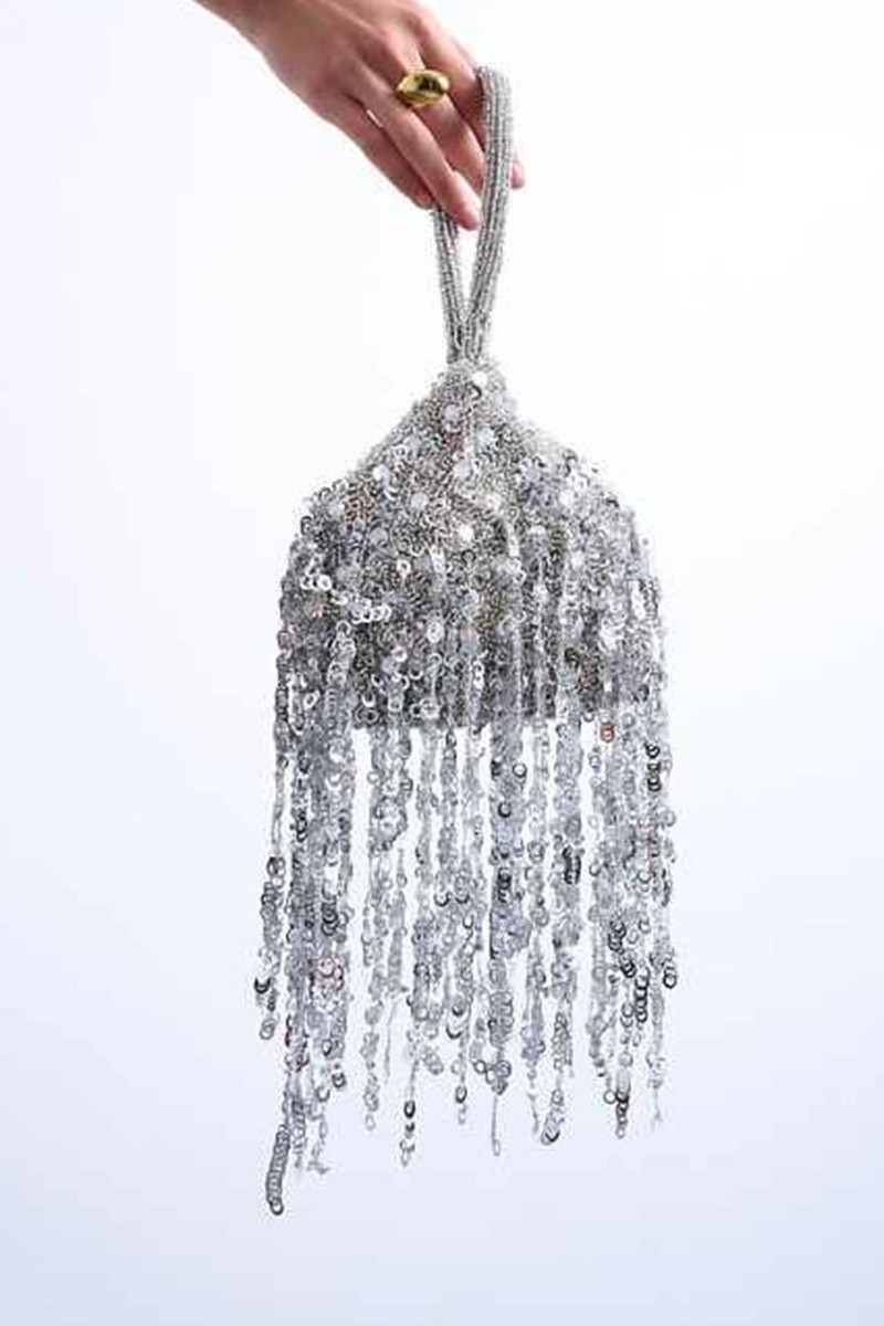 Giana Sequin Tassel Grab Bag from Topshop