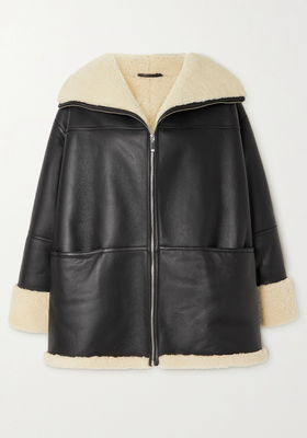 Shearling-Lined Leather Jacket from Totême