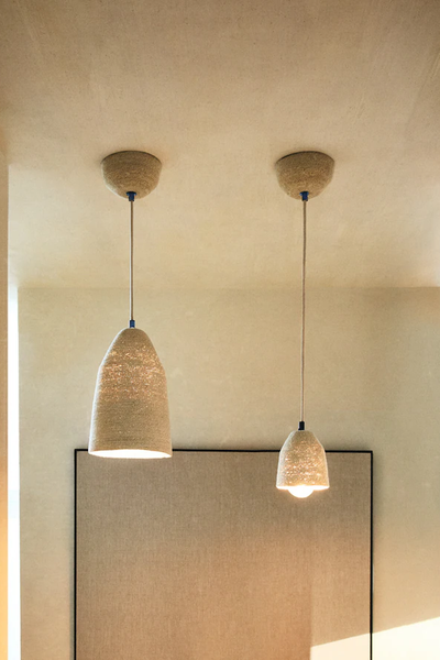 Conical Seagrass Ceiling Lamp from Zara