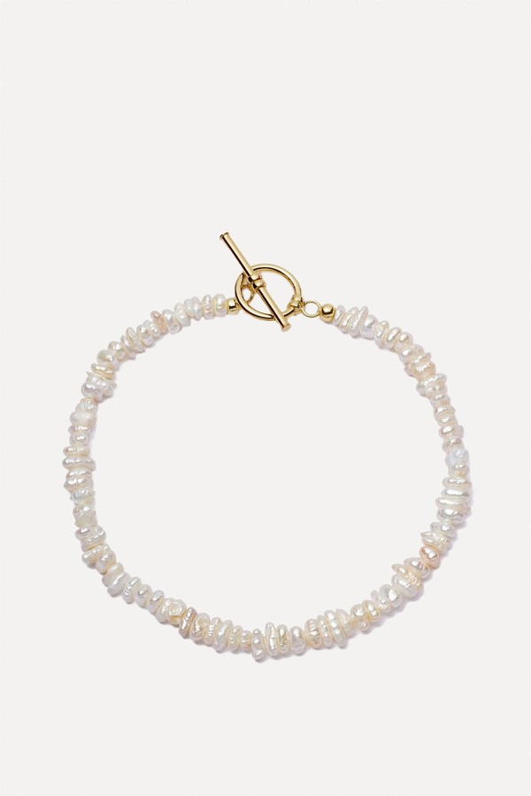 Beach Pearl T Bar Bracelet