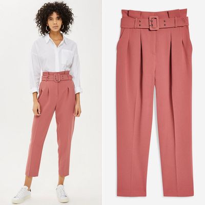 Pink Belted Trousers
