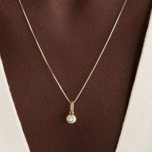 Aquamarine Sphere Charm 