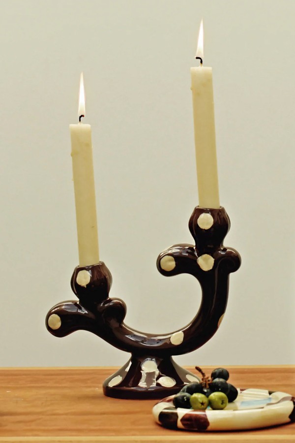 Cand Painted Candelabra from Damson Madder