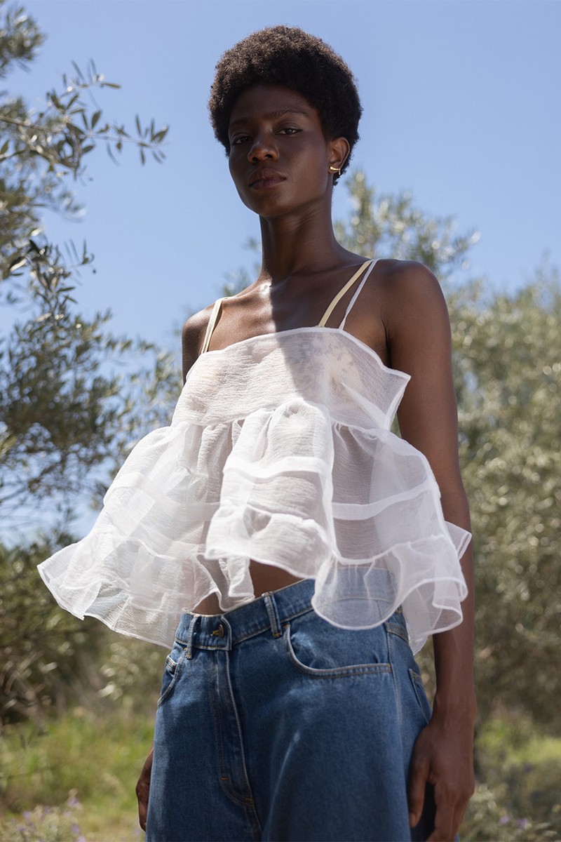 Babydoll Organza Top