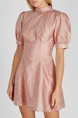 Wonder Pink Jacquard Mini Dress from Keepsake