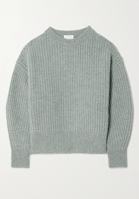 Ribbed Wool & Cashmere-Blend Sweater
