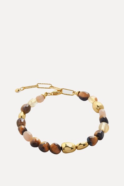 Rio Neutral Gemstone Beaded Bracelet from Monica Vinader